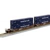 Gunderson Maxi-IV 3 unit set BNSF Swoosh