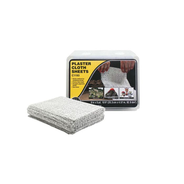 Create Durable Shell for Model Terrain with Plaster Cloth